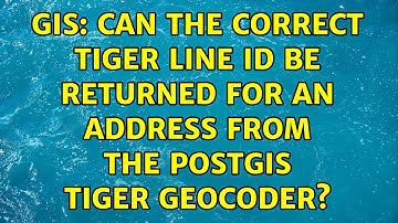 GIS: Can the correct TIGER Line Id be returned for an address from the PostGIS Tiger Geocoder?