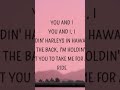 katy perry - you and i [lyrics]