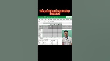 Cách thêm, xóa hàng cột nhanh chóng trong excel