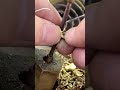 Gold necklace buckle ring hot connection process #shorts #shortvideo