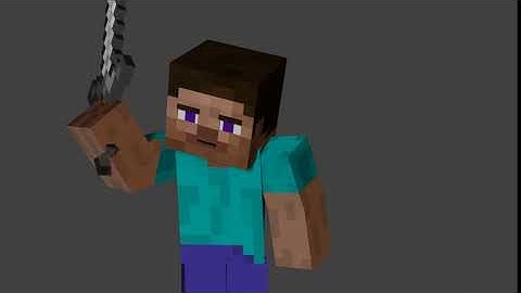 Taking Out A Sword (Blender 2.8 - Minecraft Animation Test)