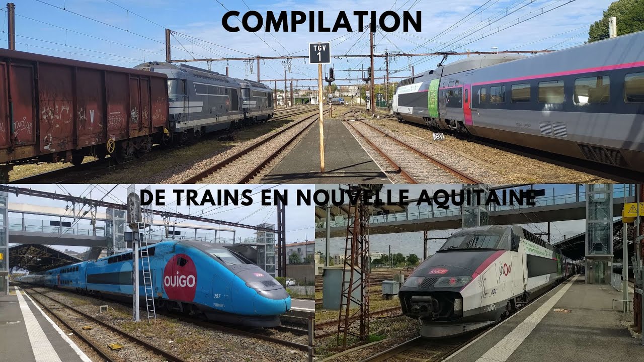 Plein de trains aux quatre coins de la région Nouvelle - Aquitaine !