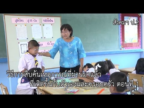 สังคมฯ ป.2 วิธีการสืบค้นเหตุการณ์ที่ผ่านมาแล้วที่เกิดขึ้นกับตัวเองและครอบครัว ตอนที 1