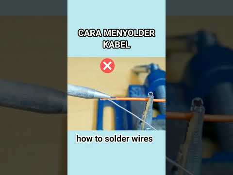 Cara menyolder kabel