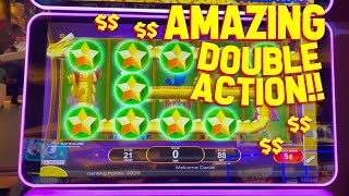 DOUBLE ACTION DESCEND THE DRAGON!! with VLR on Rising Hu and Dragon's Law Fortune Pots Slots!!
