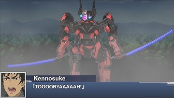 [ENG Sub]Super Robot Wars DD - Kuromukuro(SSR3) Attacks | スパロボDD - クロムクロ 全武装