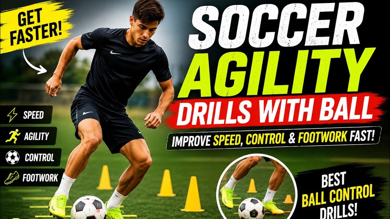 Soccer Agility Drills with Ball ⚽ Improve Speed, Control & Footwork ...