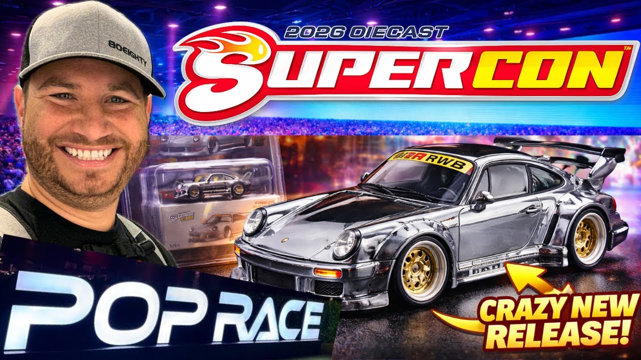 POP RACE Booth Was INSANE! Diecast Supercon Exclusives & Sneak