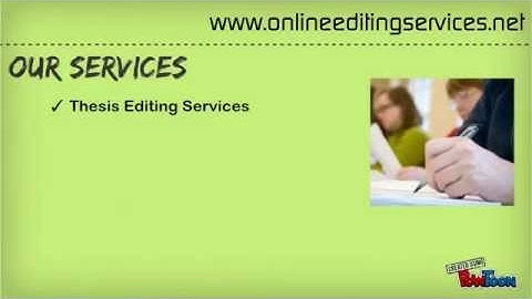 Online Editing Services