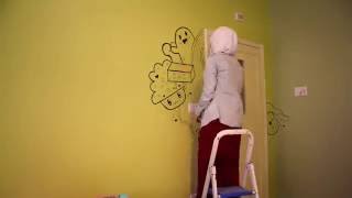 Doodles on wall - Time Lapse