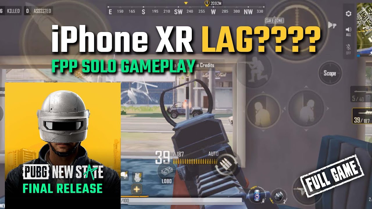 PUBG NEW STATE Final Release - iPhone XR  | FPP Full Solo Gameplay, iPhone XR LAG?