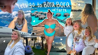 I WENT TO BORA BORA W/TARTE *flying on a private jet, bungalow tour, jets skiing & more*