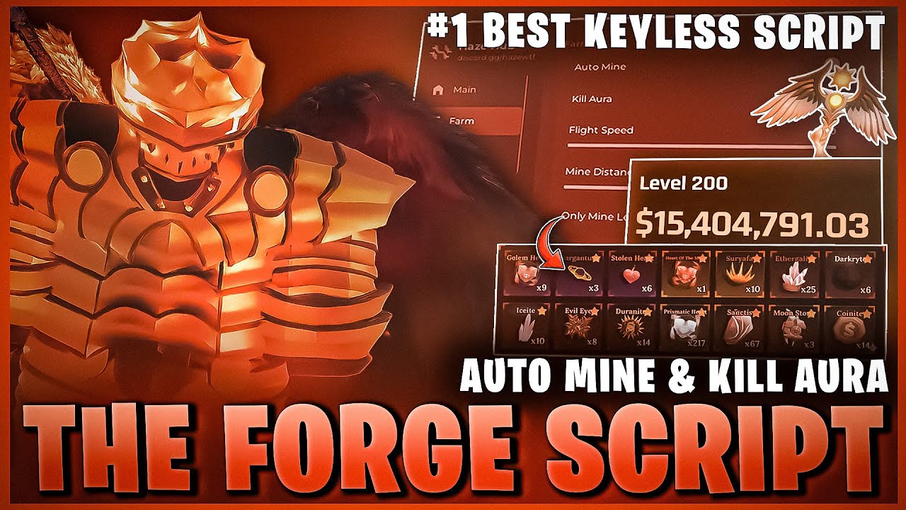 [Sakura Isles] Forge Script NO KEY – Auto Farm Mobs, Auto Forge, Infinite Divine Ores & More!