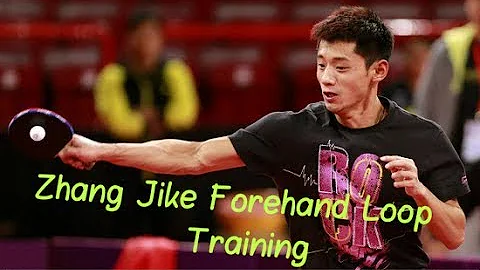 Zhang Jike Forehand Loop Training
