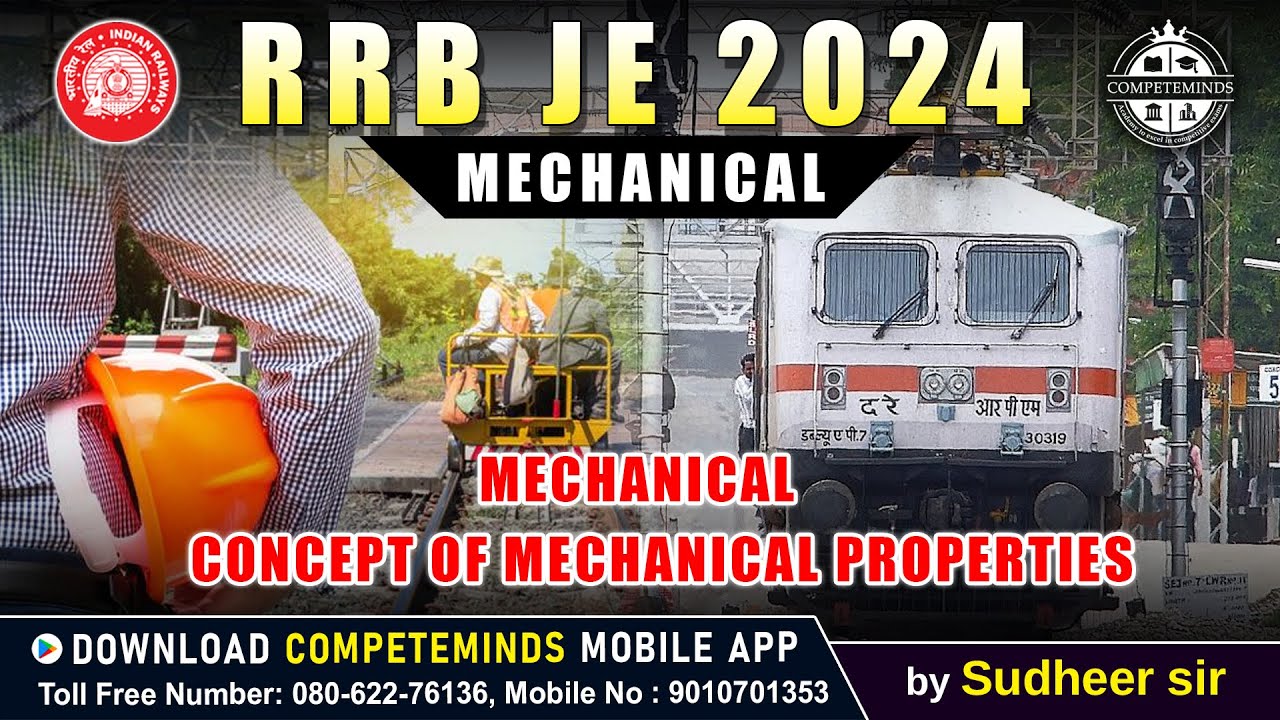 RRB JE 2024 MECHANICAL ENGINEERING | TECHNICAL CLASSES IN TELUGU ...