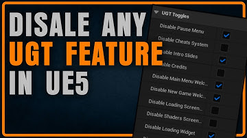 How to disable any feature of Ultra Game Template in Unreal Engine 5