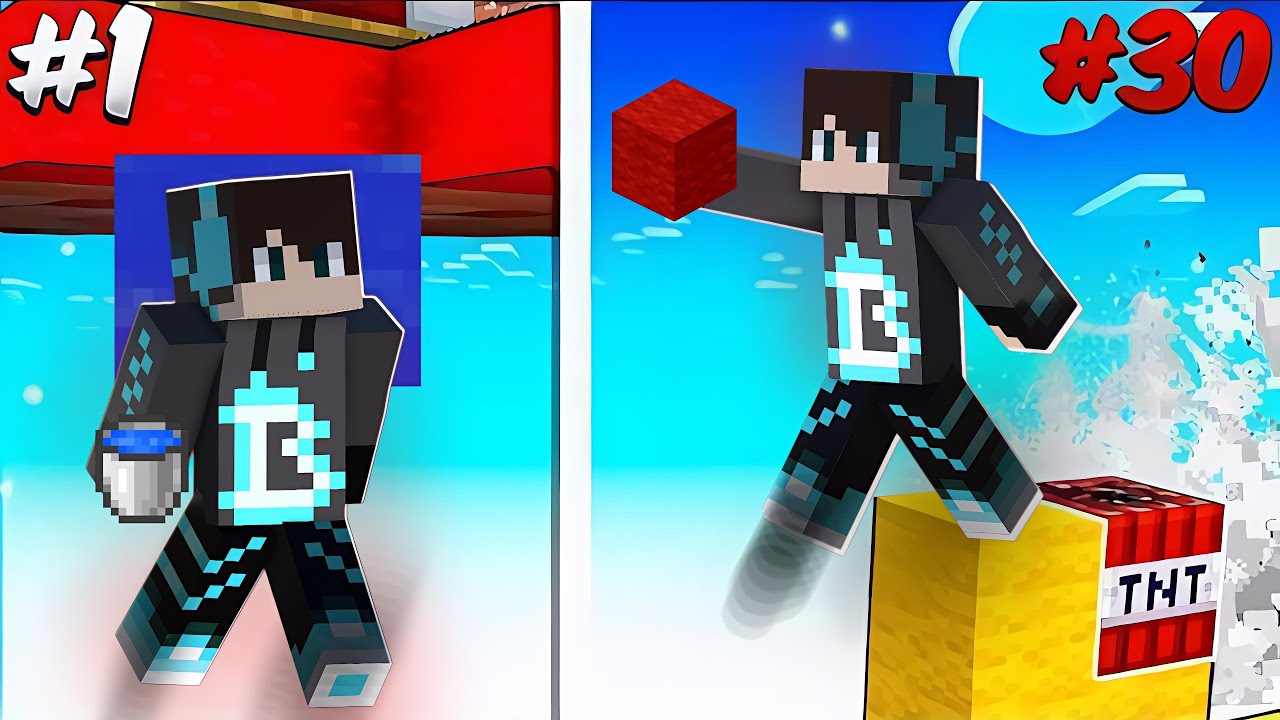 I Tried IMPOSSIBLE Clutches In Minecraft || #minecraft
