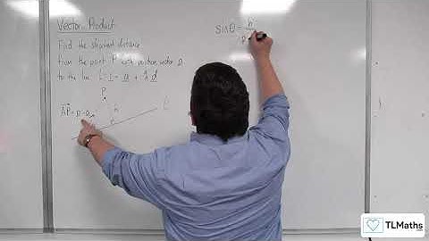 A-Level Further Maths F6-16 Vector Product: Distance from a Point to a Line in 3D Derivation