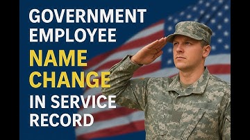 How to Change Name in Service Record | Name Change for Govt Employee | Gazette Notification for Name