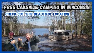 Vanlifers’ Paradise: FREE Lakeside CAMPING in Wisconsin's Northwoods
