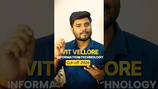 VIT vellore IT Branch Cut Off Category Wise #viteee #vit #vitvellore