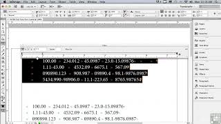 tutorial adobe indesign Tabs Tips