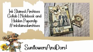 Ink Stained Archives Collab | Notebook Journal with Hidden Paperclip