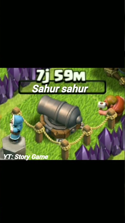 bangunin sahur versi CoC lucu banget bikin ngakak | Story wa coc bangunin sahur 30 detik #shorts