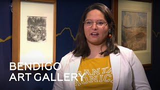 First Nations artist Natasha Carter in response to Bendigo Art Gallery's Undercurrent