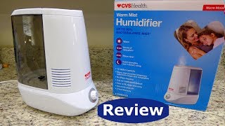 Humidifier Review CVS Health Warm Mist Humidifier GWM700 Series Instructions Manual How to Video