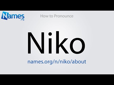 How to Pronounce Niko - YouTube