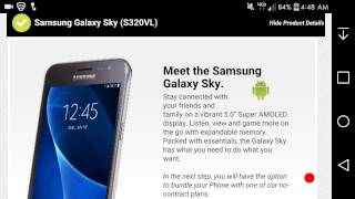 Samsung GALAXY Sky (S320VL) | Straight Talk screenshot 2