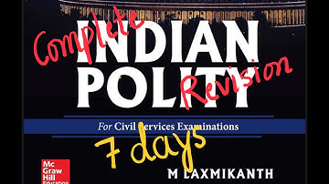 How to Complete Laxmikant Polity in 7 days| Important topics to cover