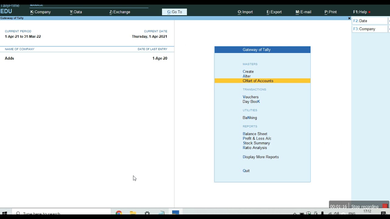 How To Change Financial Year In Tally Prime YouTube