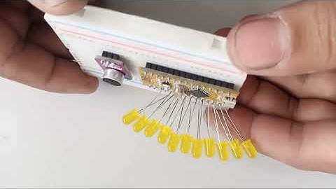 How to make an LED VU-meter using ARDUINO | Arduino Sound Level Meter