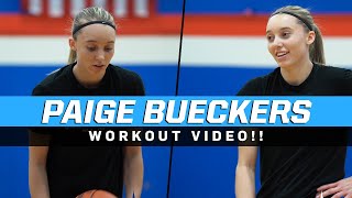 Paige Bueckers Workout Routine with Hoops & Christ‼️