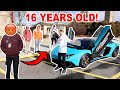 16 Year Old Drives Lamborghini To High School! *SECURITY*