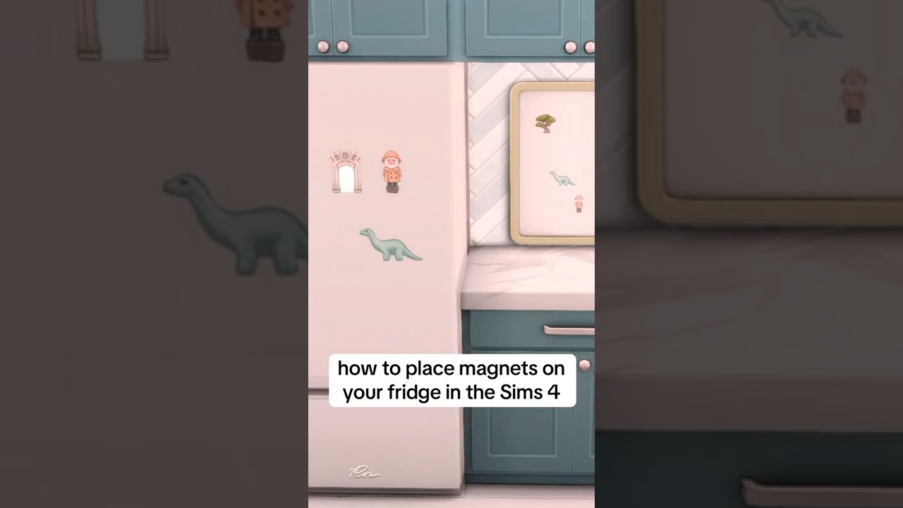 Как разместить магниты на холодильнике в The Sims 