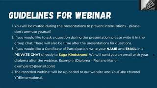 Webinar: YRE Workshop