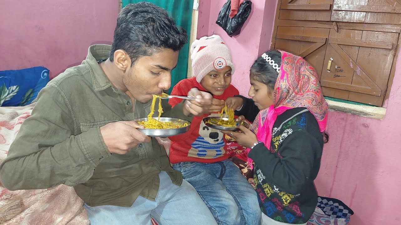 Maggie challange with jaish 🍟😀