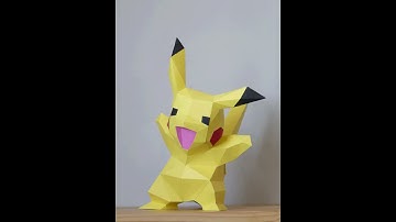 3D papercraft   Pokemon Pikachu DIY   Templates   PDF   DXF