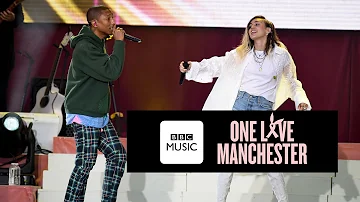 Pharrell Williams and Miley Cyrus - Happy (One Love Manchester)