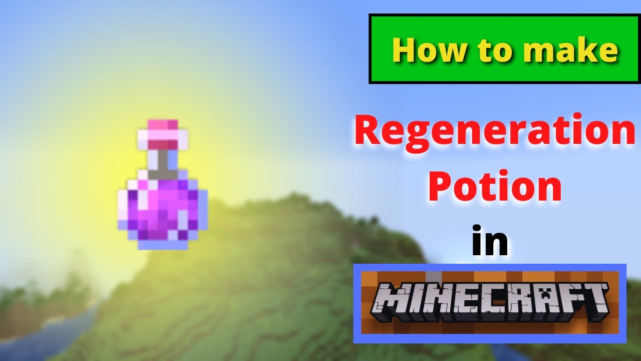 How to make Regeneration Potion in Minecraft||