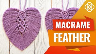 Macrame Feather for Beginners | Macrame Feather DIY | Macrame Feather Tutorial