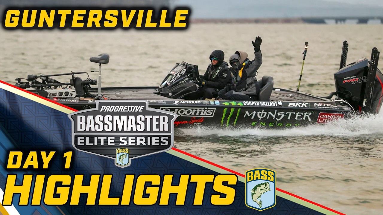 Highlights: Day 1 of Bassmaster ELITE at Lake Guntersville
