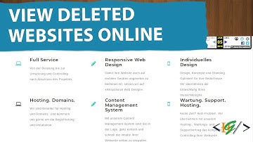How to View Delete Website / Webpages Online | Deleted Websites