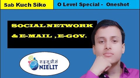 E-Mails, Social Networking & E-Governance || M1 R5  || O Level 