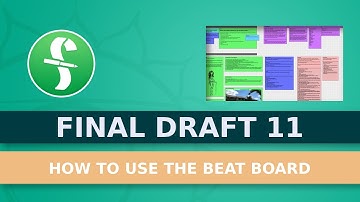How To Use The Beat Board In Final Draft 11