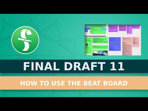 How To Use The Beat Board In Final Draft 11