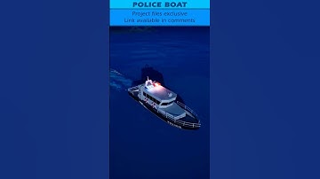 UE5: Police Boat #gamedevelopment #unrealengine5 #boat